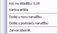 Automatsko kreiranje narudžbenice robe iz računa