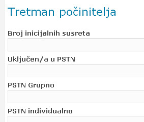 Evidencija psihološkog tretmana počinitelja nasilja