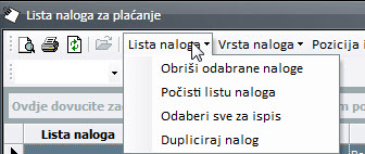 Lista naloga za plaćanje