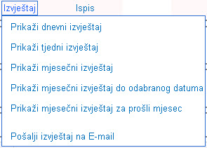 Izvještaji radnog vremena