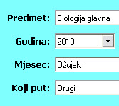 Prijavnice ispita i završnih ispita